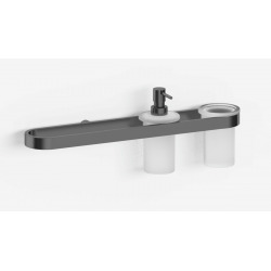 Simply R PVD Anneau porte-serviettes en métal 46,6cm, Gun métal (SATDSIMR04GM)  Simply R PVD Anneau porte-serviettes en métal 46,6cm, Gun métal (SATDSIMR04GM)