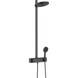 Pulsify Colonne de douche 260 2 jets avec mitigeur thermostatique ShowerTablet Select 400, Noir mat (24240670)