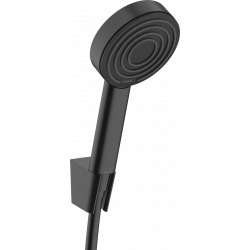 Pulsify Ensemble support mural et douchette 105 1 jet avec flexible 125 cm, Noir mat (24301670)