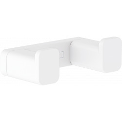 AddStoris Crochet double métallique 6,6x2x3,6cm avec fixations cachées, Blanc mat (41755700)