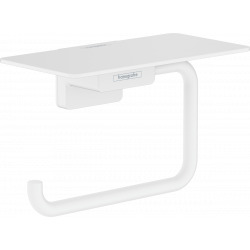 AddStoris Porte-papier WC mural avec tablette, Blanc mat (41772700)