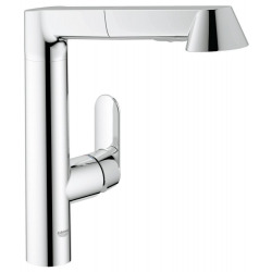 Hansgrohe 39835800, Mitigeur cuisine avec douchette extractible aspect  acier inox