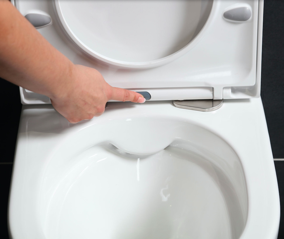 Réparer Frein De Chute Abattant Wc Grohe Geberit Pack WC Complet Bâti-support + WC SAT sans bride avec abattant  déclipsable + Set d'accessoires OFFERT - Livea Sanitaire