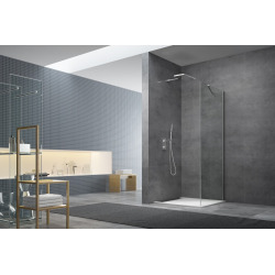 Paroi latérale pour porte de douche 80x195 cm SAT SK chromé brillant (SIKOSTENASK80)