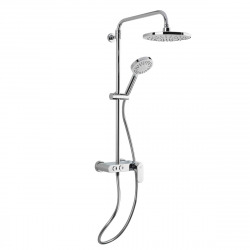 Colonne de douche avec mitigeur à levier blanc / chrome (SATSSPKP)