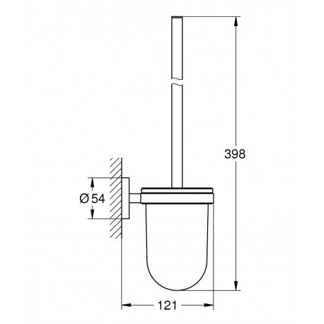 Set d'accessoires de toilette Essentials mat GROHE