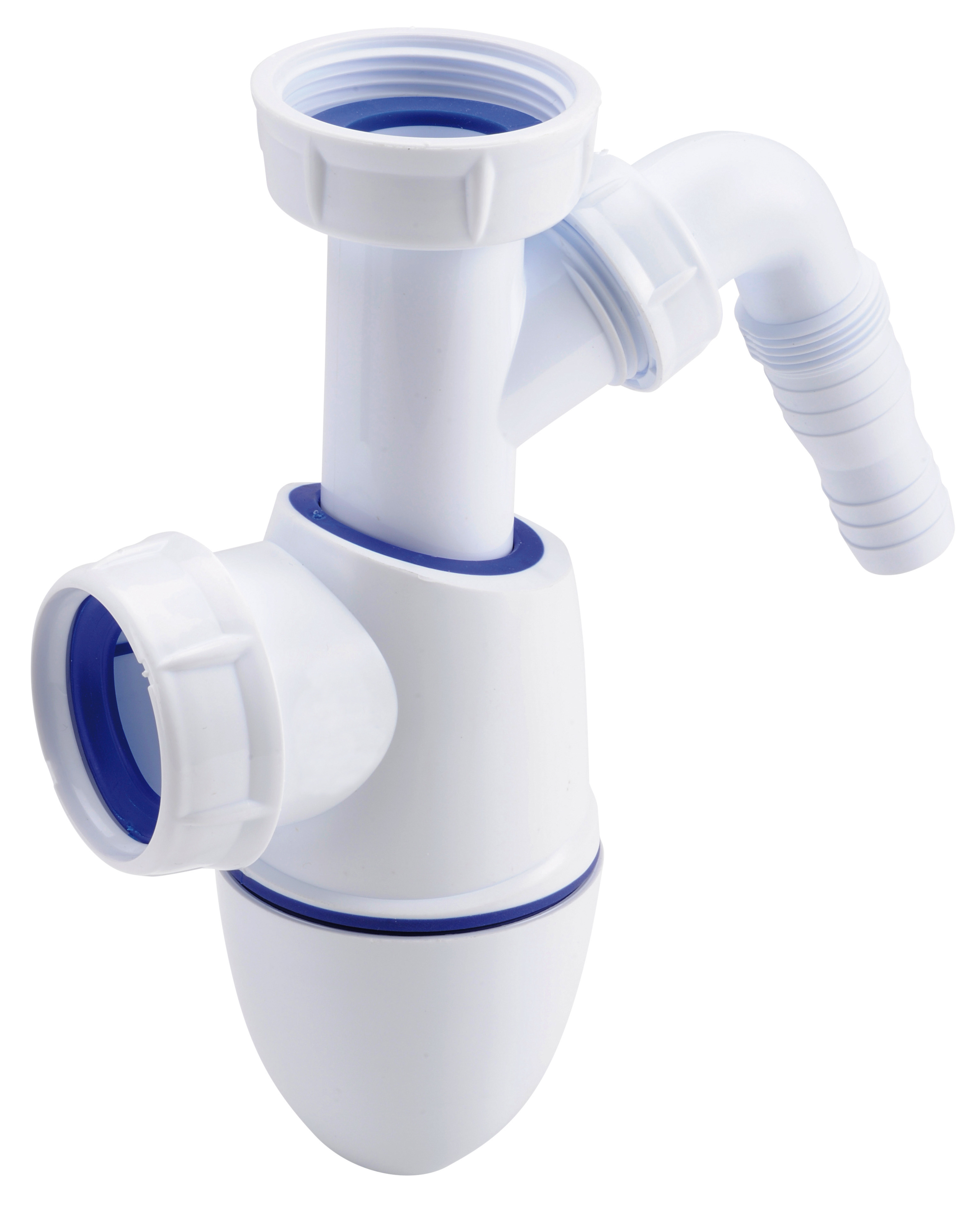 Nicoll Easyphon Siphon avec joint comprimé pour évier, avec raccord pour  lave-vaisselle (LM-0224408) - Livea Sanitaire