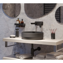  Infinitio Gobelet en céramique, Noir mat (SATDINFI27CE)