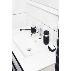  Infinitio Porte savon en céramique, Noir mat (SATDINFI39CE)