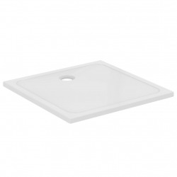 DESIGN Receveur ultraplat 90x90 cm Antidérapant, Blanc (J0226YK)