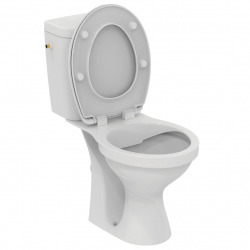 Asolo Pack WC à poser sans bride, Abattant frein de chute, Blanc (R001101)