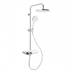 Swiss Aqua Technologies Colonne de douche avec mitigeur thermostatique et tête de douche XXL 255mm, Chrome (SATSSTPBCH)