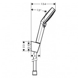 Crometta - Set Porter’S 1,25m / Douchette Vario (26691400)  Crometta - Set Porter’S 1,25m / Douchette Vario (26691400)