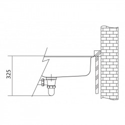 Kubus 2 Evier sous plan 56x46cm en Fragranit+, Noir mat (KNG110-52MC)