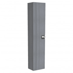 Twins Armoire latérale 180cm avec porte softclose, 6 étagères, Argent graphite (88461000)