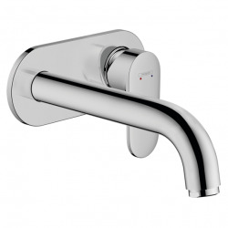 Vernis Blend Mitigeur de lavabo encastré mural, bec 207 mm, bonde à écoulement libre, Chrome (71576000)