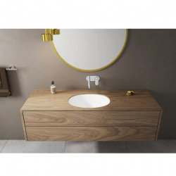 Vernis Blend Mitigeur de lavabo encastré mural, bec 207 mm, bonde à écoulement libre, Chrome (71576000)
