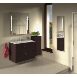 CUBE - Vanity Unit Meuble 2 tiroirs + Lavabo