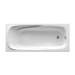Vanda II Baignoire droite avec pieds 160 x 70 cm en acrylique, Blanc (CP11000000-SET)