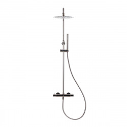 Colonne de douche,  douchette stick Mitigeur thermostatique Barre réglable en hauteur, Gun métal SATDASSTK  Colonne de douche,  douchette stick Mitigeur thermostatique Barre réglable en hauteur, Gun métal SATDASSTK