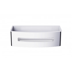 Panier de douche 22 cm en acier inoxydable, Chrome (SATDPOLCHB)