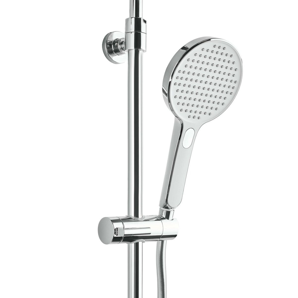 YTTX Support de pommeau de douche réglable en plaqué chrome pour