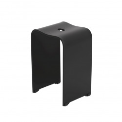  Tabouret de salle de bain PMR antidérapant – sécurité et autonomie - noir, PMR (SATSTOLPLASTC)