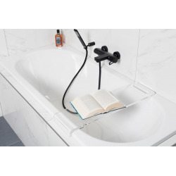  Plateau de baignoire 80 cm, Transparent (SATPOLVANPLASTT80)