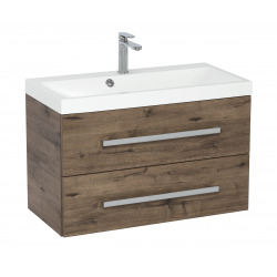 Meuble de salle de bain avec lavabo Naturel Cube Way 80x40 cm chêne Wellington (CUBE280ZDW)
