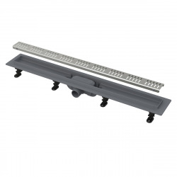  Receveur de douche Alcaplast 95 cm plastique gris zèbre mat (APZ10-950M)