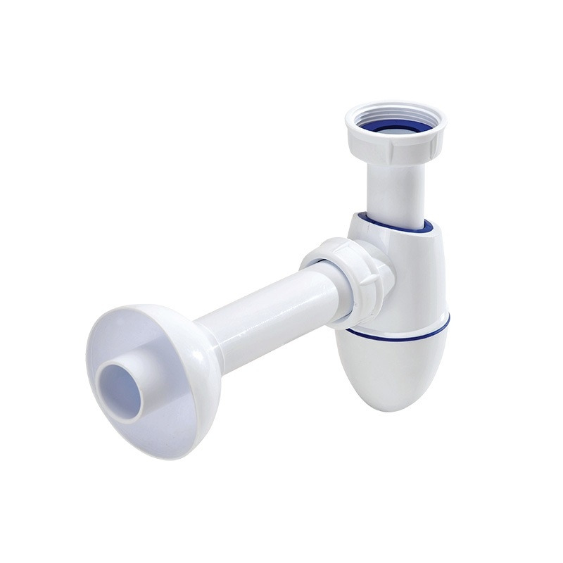 Siphon pour lavabo Easyphon avec joint moulé 5/4 , Ø 40 mm, avec couvercle  rosace et tuyau d'évacuation (0202074) - Livea Sanitaire