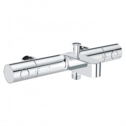 Set bain/douche Mitigeur thermostatique Grohtherm 800 + Stick de douche mural 1 jet, Chrome (34770000-CUBESTICK)