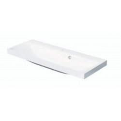  Lavabo meuble Naturel Cube Way 100x40 cm trou pour robinet au milieu (CU10050)