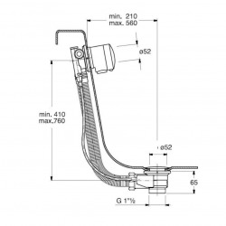  Système d&apos;évacuation et de remplissage pour baignoire (SUCRTEK)