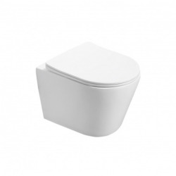 Pack WC Bâti autoportant + WC Swiss Aqua Technologies Infinitio sans bride + Plaque blanche + Set d'isolation phonique