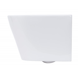 Pack WC Bâti autoportant + WC suspendu sans bride Infinitio + Abattant softclose + Plaque Blanche + Set d'isolation phonique