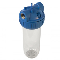 Bol transparent avec raccord en laiton 3/4" pour filtres universels 10" (SATHF34)  Bol transparent avec raccord en laiton 3/4" pour filtres universels 10" (SATHF34)