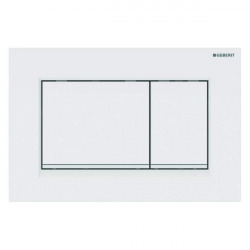  Pack WC Bati-support Geberit UP320 + WC sans bride Livea Bello + Abattant softclose + Plaque blanche (Geb Livea Bello-K)