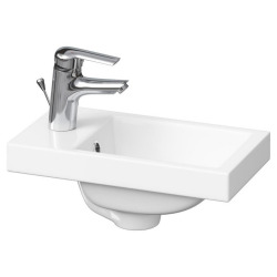 Como Lavabo pour meuble 40x22 cm avec trou pour robinetterie au milieu (K32-001-BOX)