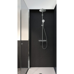  Crometta S 240 Colonne de douche 1 jet, avec Mitigeur thermostatique, Chrome