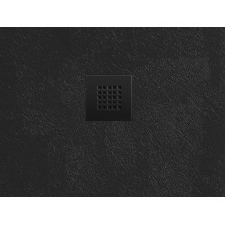 B-Way Receveur de douche rectangulaire, 120x90, en marbre coulé, Noir (SATALEK12090)