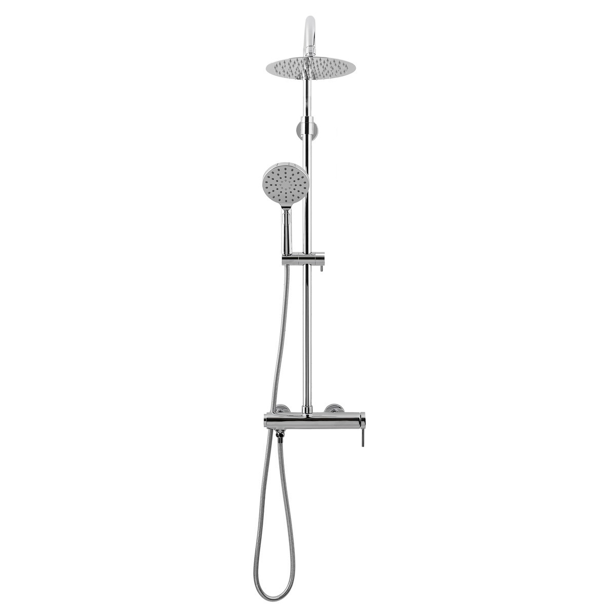 Swiss Aqua Technologies Pommeau de douche, 3 fonctions, cascade, chrome  (NDSATRS) - Livea Sanitaire