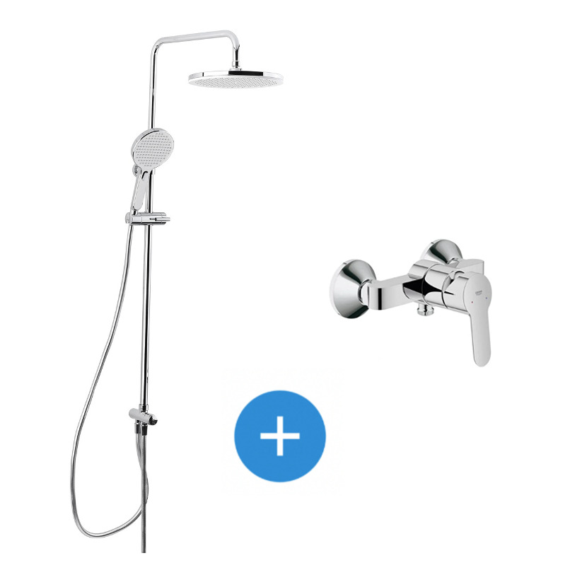 Curseur pour barre de douche D. 22 mm chromé