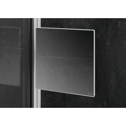 Select+ Miroir cosmétique carré 21,3 x 21,3 cm, Argent mat (SL2301087)