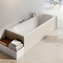 CITY SLIM Baignoire rectangulaire 180x80 cm en acrylique, Blanc (C921300000)