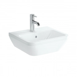 Integra Lavabo 45x40 cm avec trou pour robinet au milieu, Blanc (7047-003-0001)