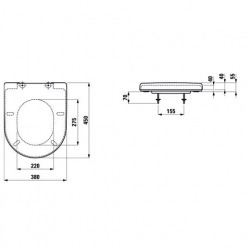 Pro, abbatant WC, Blanc (H8919513000031)