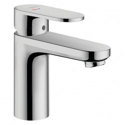 Ensemble Lavabo 45x40 cm avec trou pour robinetterie au milieu + Mitigeur Vernis Blend avec tirette et vidage synthétique