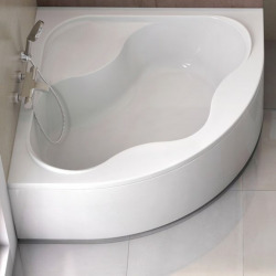 Gentiana Tablier en acrylique pour baignoire 150cm, Blanc (CZG1000AN0)