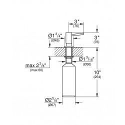  Cosmopolitan Distributeur de savon, Chrome (40535000)